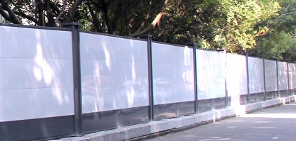 簡(jiǎn)易新型鋼結構工地施工圍擋最新款展示，深圳市大通建設發(fā)展有限公司鋼結構圍擋生產(chǎn)廠(chǎng)家