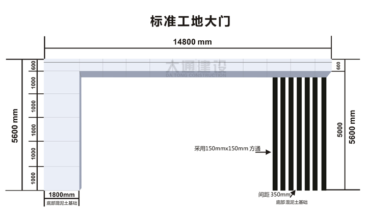 深圳標準化工地大門(mén)-建筑工地大門(mén) 定制化生產(chǎn),深圳市大通建設發(fā)展有限公司鋼結構圍擋生產(chǎn)廠(chǎng)家